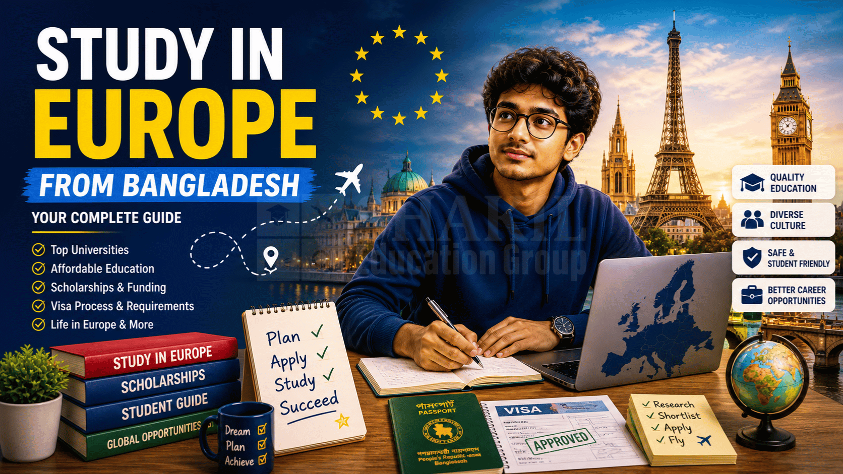 Thumbnail for Study in Europe from Bangladesh: Complete Guide (Admission to Visa)